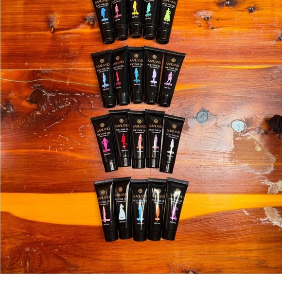 Saviland Poly Nail Gel Set lot of 50!! New! Includes nail lamp also new! - Picture 5 of 11